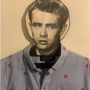 𝘕𝘞𝘖𝘛 𝗦𝗲𝗰.𝟭𝟭𝟵 𝙋𝙃𝙞𝙎𝙃 Designer Short Sleeve button down size XL